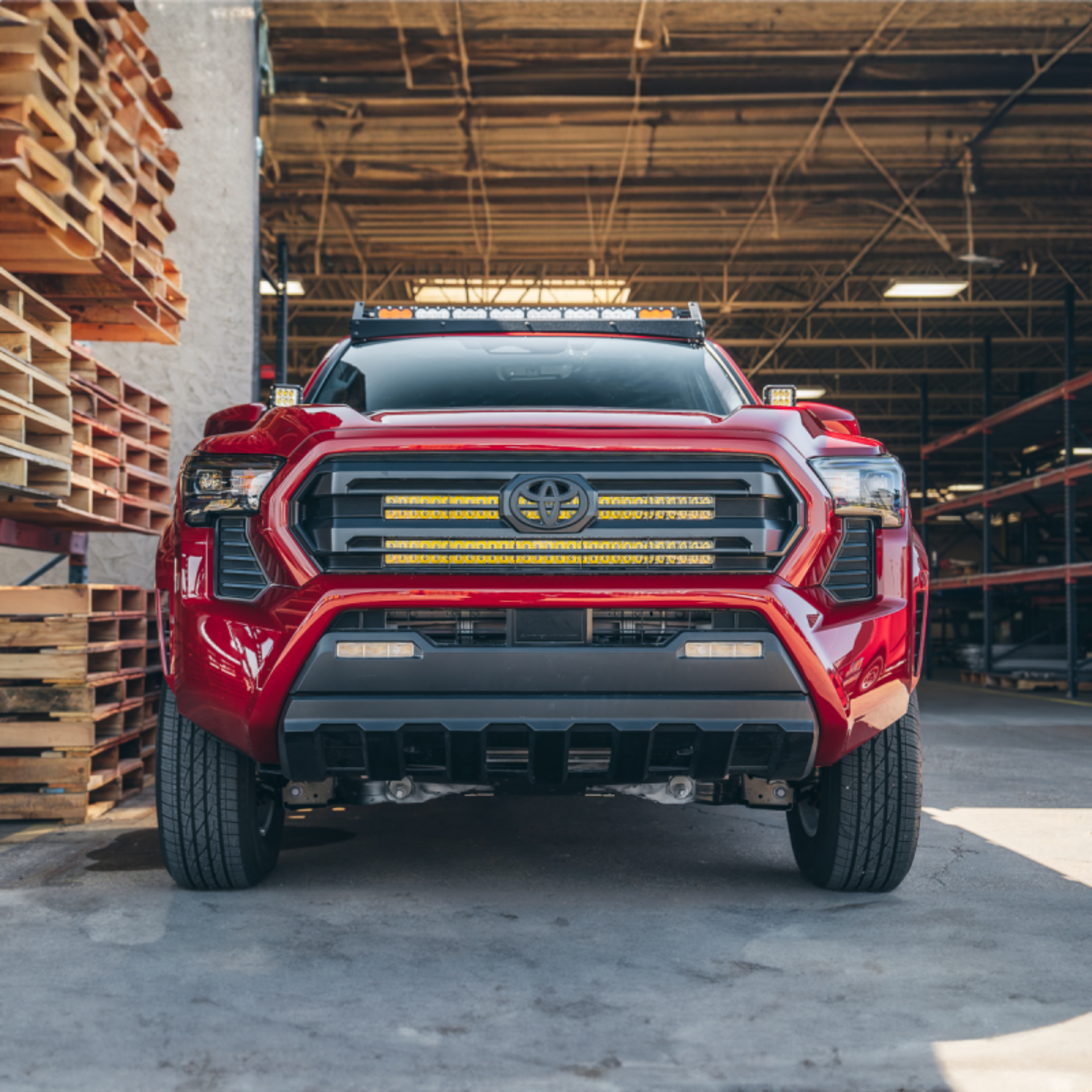 Picture of Cali Raised 2024+ Toyota Tacoma 32In Lo Pro Grille Led Light Bar Kit For - Two Light Bars