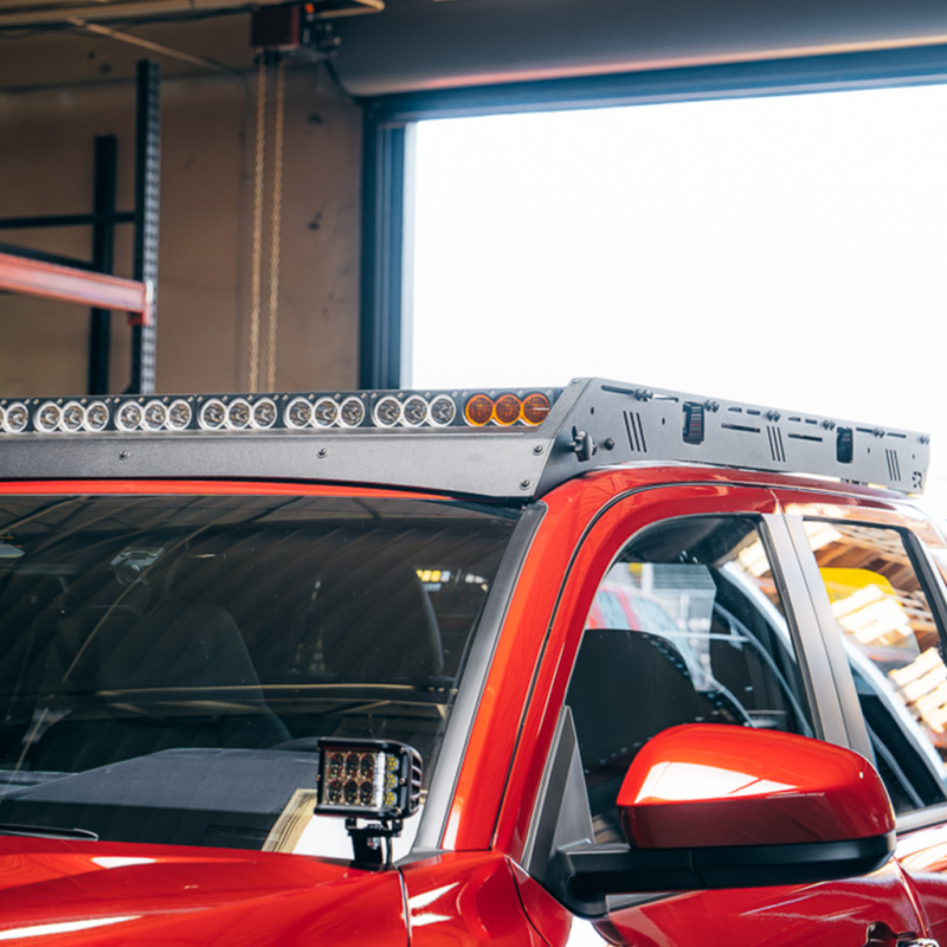 Picture of Cali Raised 2024 Toyota Tacoma Premium Roof Rack - Yes Lighting Cut Out