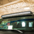 Picture of Cali Raised 2021+ Ford Raptor Roof Light Bar Mounting Kit -5D Optic Osram 42 In DualRow Curved Combo