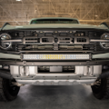 Picture of Cali Raised 2021+ Ford Raptor Bumper Light Bar Mounting Kit - 5D Optic Osram 32In DualRow Bar Combo