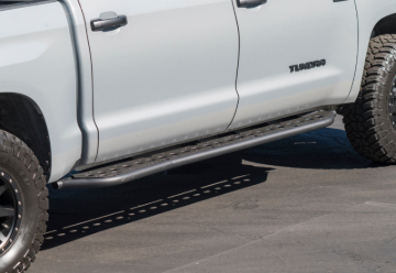 Picture of Cali Raised 14-21 Toyota Tundra Step Ed Rock Sliders - No Kick Out/PwdrCoat Plate/BedLiner