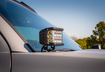 Picture of Cali Raised 10-24 Toyota 4Runner Low Profile Led Ditch Light Brackets Kit - Brackets W/ 3X2 18W Led