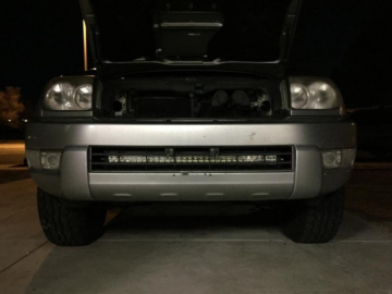 Picture of Cali Raised 03-09 Toyota 4Runner 32In Lower Bumper Hidden Led Light Bar Brackets Kit - No Switch