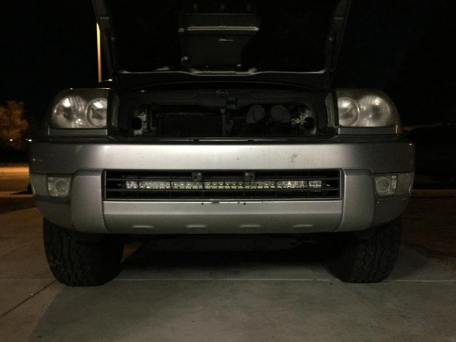 Picture of Cali Raised 03-09 Toyota 4Runner 32In Lower Bumper Hidden Led Light Bar Brackets Kit - Brackets Only