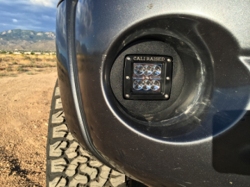 Picture of Cali Raised 2005-2011 Toyota Tacoma Led Fog Light Pod Replacements Brackets Kit - Brackets Only