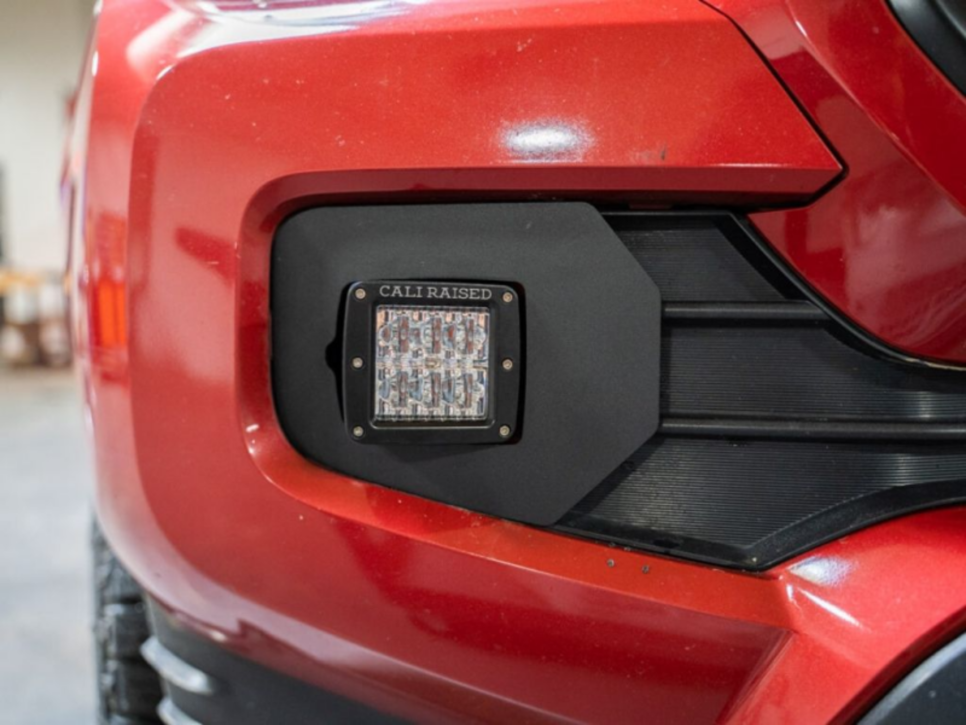 Picture of Cali Raised 2016-2023 Toyota Tacoma Led Fog Light Pod Replacements Brackets Kit - 3X2 18W Led Pods