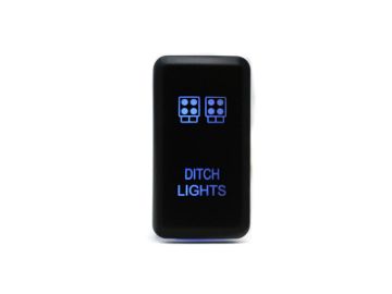 Picture of Cali Raised Tall Style Toyota Oem Style Ditch Lights Switch - Blue