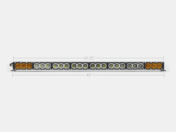 Picture of Cali Raised 43 Amber/White Dual Function Led Bar - No Wire Harness / No Switch