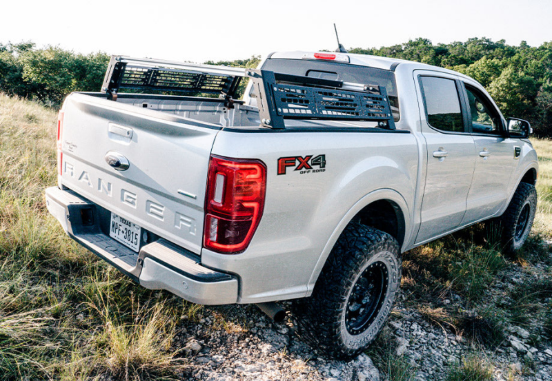 Picture of Cali Raised 19-22 Ford Ranger Overland Bed Rack - Low / Long