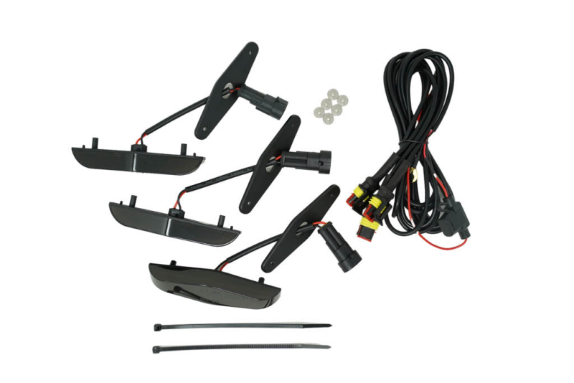 Picture of Cali Raised 14-24 Toyota 4Runner Grille Raptor LED Light Kit - Smoked