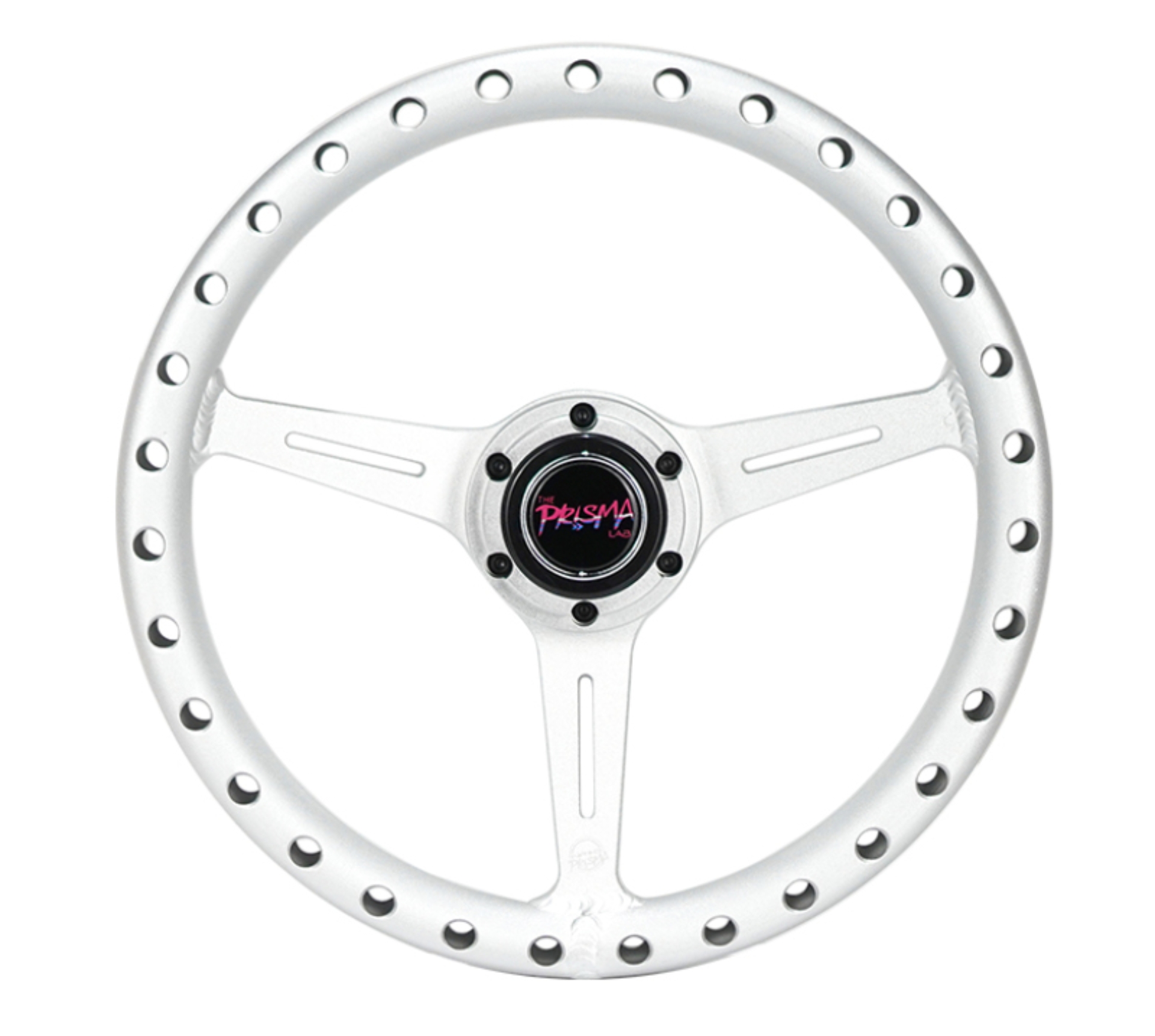Picture of NRG All Aluminum Steering Wheel 330mm - Extra Light- Ergonomic Grip- Anadized Silver