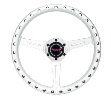 Picture of NRG All Aluminum Steering Wheel 330mm - Extra Light- Ergonomic Grip- Anadized Silver