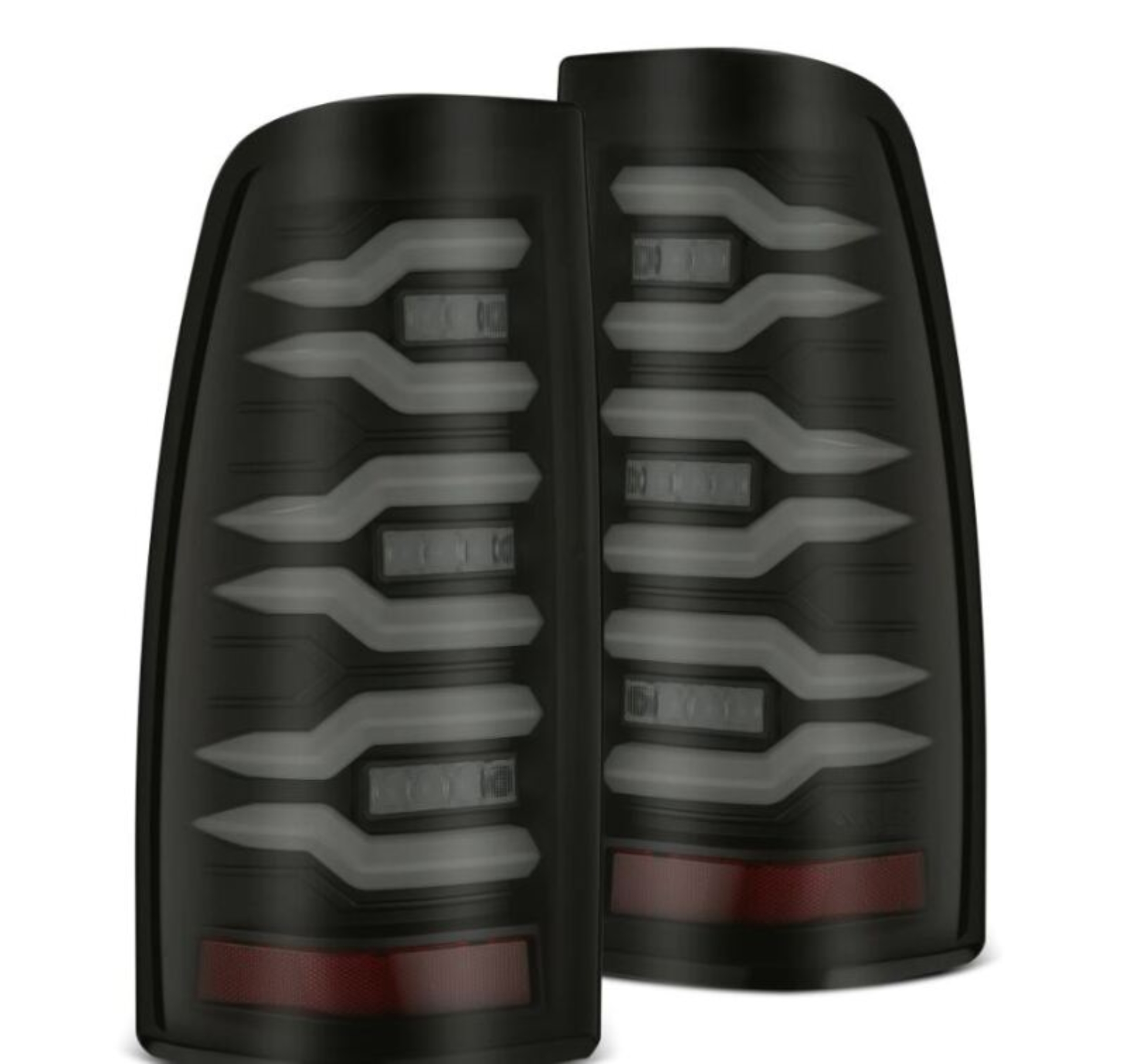 Picture of AlphaRex 99-06 Chevrolet Silverado/99-06 GMC Sierra LUXX-Series LED Tail Lights - Black