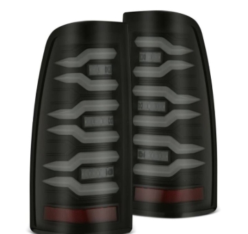 Picture of AlphaRex 99-06 Chevrolet Silverado/99-06 GMC Sierra LUXX-Series LED Tail Lights - Black