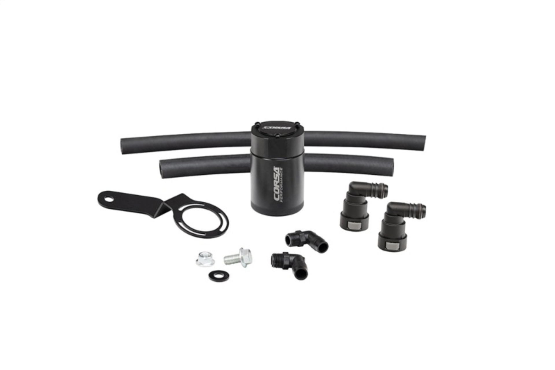 Picture of Corsa Performance 2015-2017 Ford Mustang 3 oz. Aluminum Oil Catch Can W/ Mounting Bracket