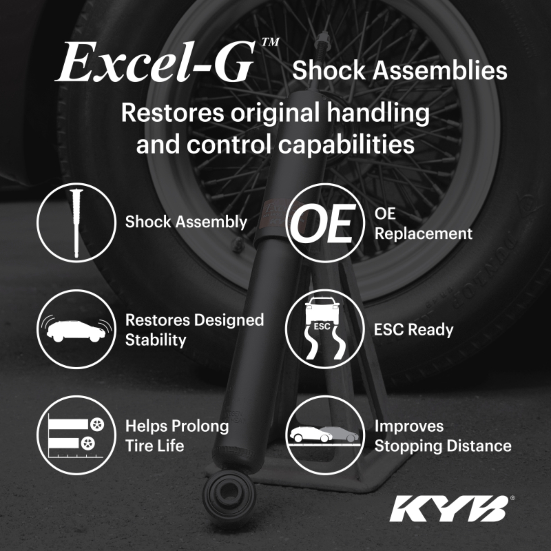 Picture of KYB 10-16 Buick LaCrosse / 11-17 Buick Regal / 14-20 Chevrolet Impala Shock Assembly - Rear Right