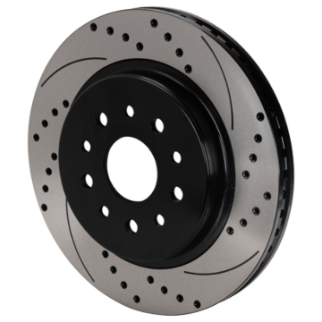 Picture of Wilwood SRP Drilled & Slotted Performance Rotor - Right Hand Side - Black Electro Coat