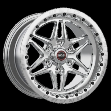 Picture of Weld 15X10 S81HD 6X5.5 6.5BS Polished Center, 3.54ID POL MT Ring