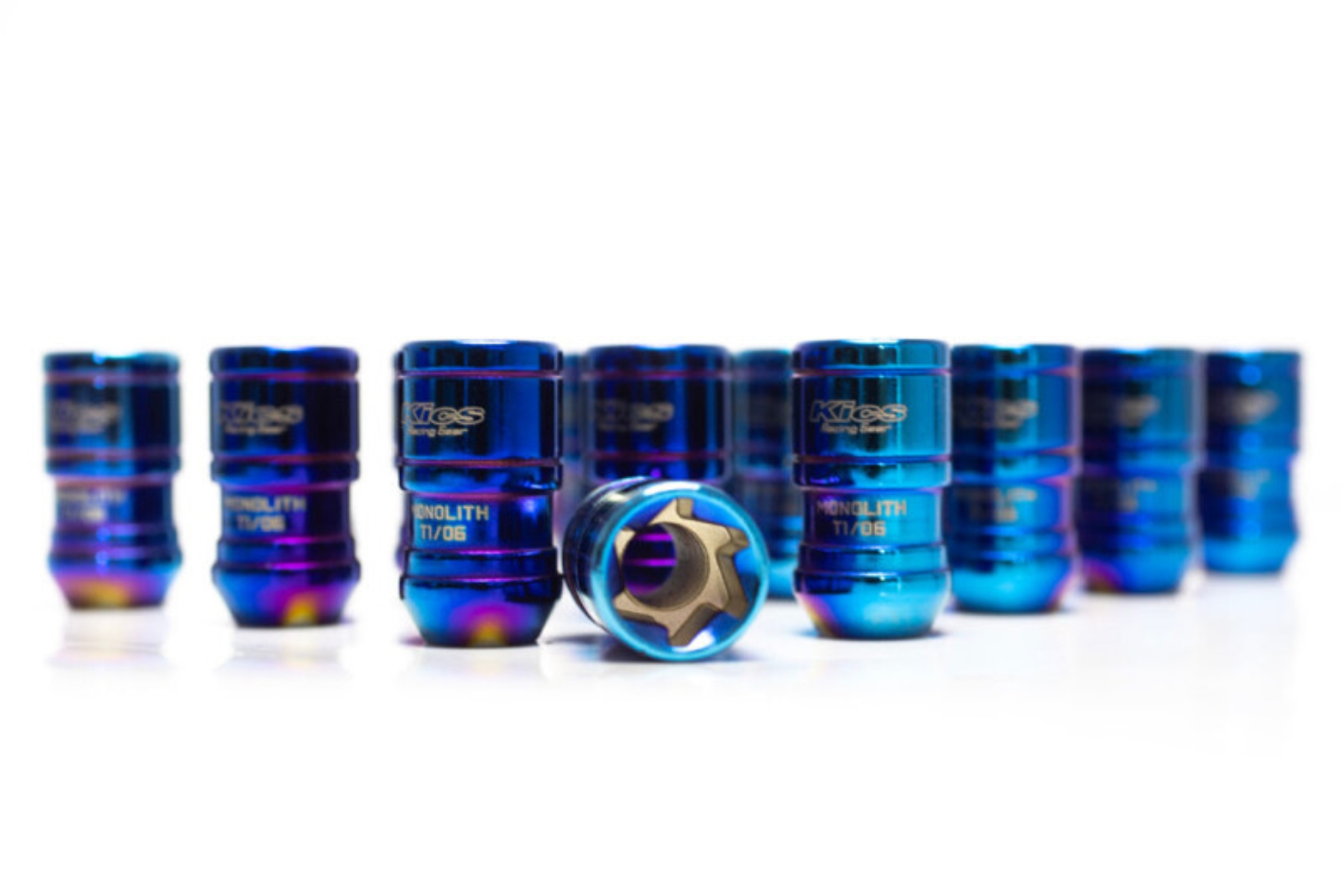 Picture of Project Kics 12x1.25 Monolith T1/06 Lug Nut Set - IP Blue (20 Pcs)