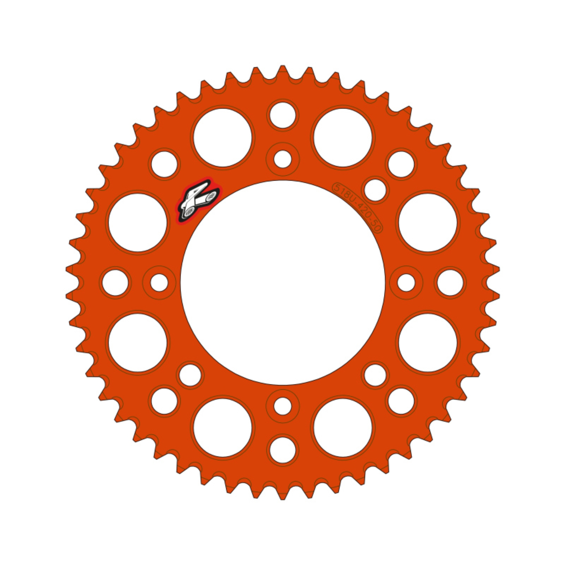 Picture of Renthal 2025 KTM 65 Rear Chain Wheel - Orange 420-46GP Teeth