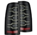 Picture of AlphaRex 99-06 Chevrolet Silverado Sierra LUXX-Series LED Tail Lights Alpha-Black