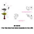 Picture of Gen-Y Ford/GMC Plate Style Puck Safety Chain Anchor Assembly - Pair