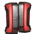 Picture of AlphaRex 22-24 Toyota Tundra NOVA-Series Prismatic LED Tail Lights - Black/Red