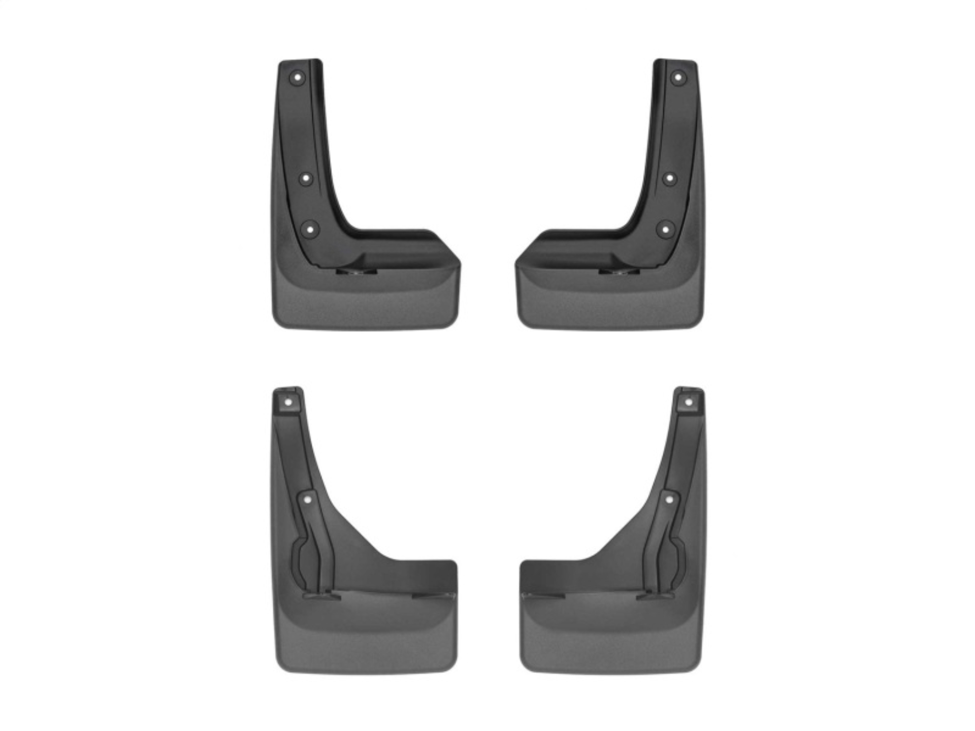Picture of WeatherTech 20-24 Toyota Highlander (Incl. Hybrid) No Drill Front & Rear MudFlaps - Black