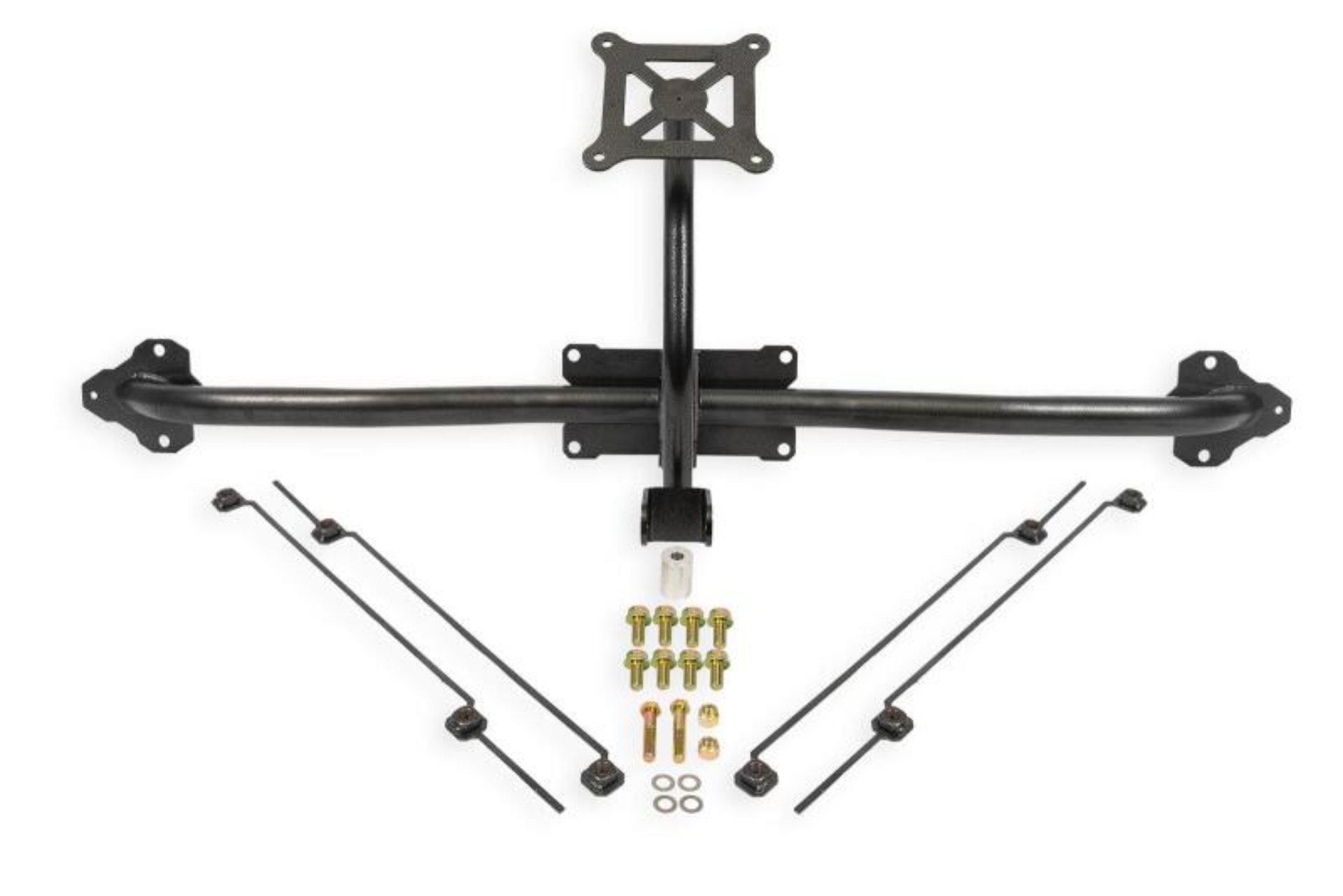 Picture of BMR 14-19 Chevrolet Corvette C7 Bolt-On Parachute Mount - Black Hammertone