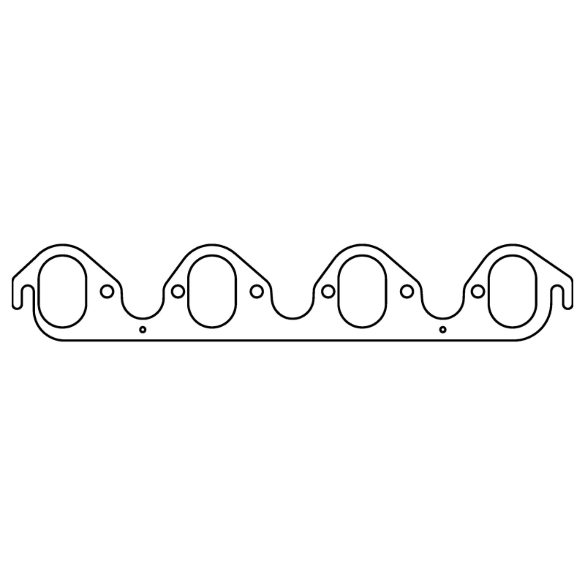Picture of Cometic Ford 385 Series V8 .030in MLS Exhaust Mani Gasket Set-2.350in x 1.550in Oval Ports