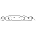Picture of Cometic Chevy Mark-IV Big Block V8 .060in Fiber Intake Mani Gasket Set-1.811in x 2.052in Rec. Port