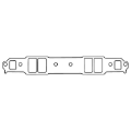 Picture of Cometic Chevy Gen-1 Small Block V8 .059in CFM-20 Intake Manifold Gasket Set - 1.310in x 2.210in Port