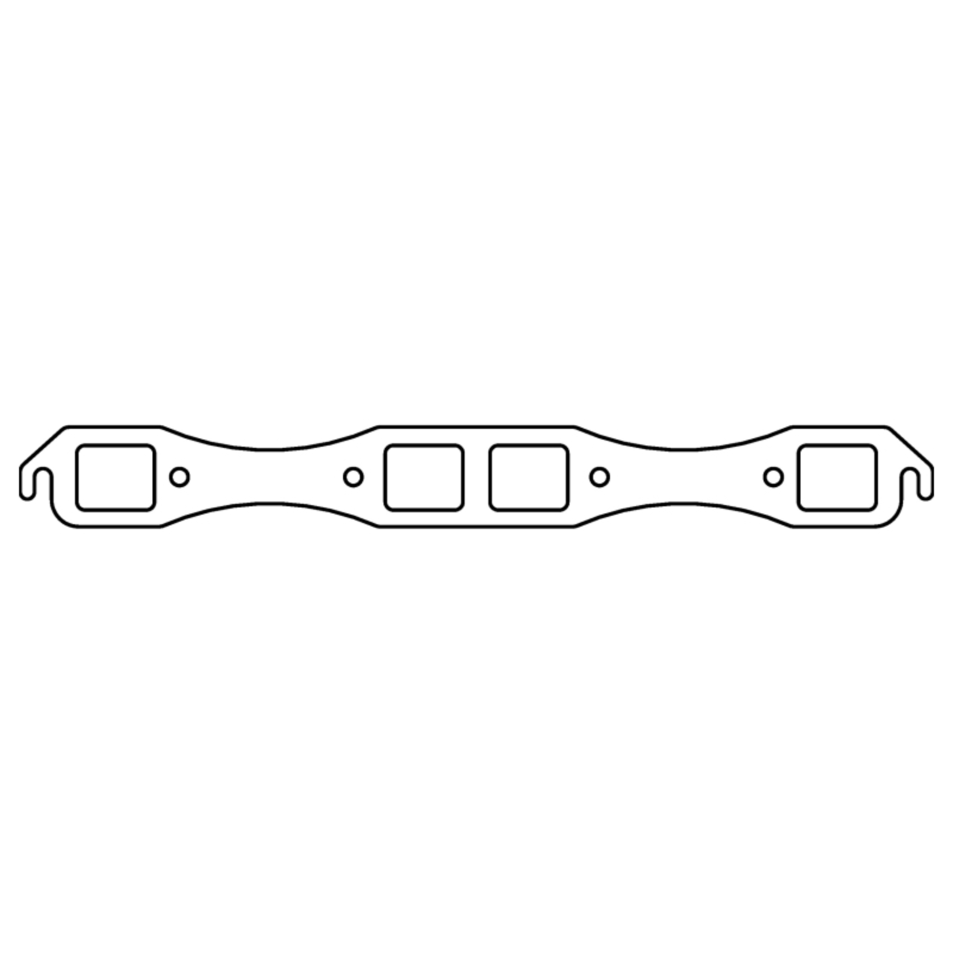 Picture of Cometic Chrysler Big Block B/RB V8 .043in Copper Exhaust Manifold Gasket Set-1.780in x 1.480in Port