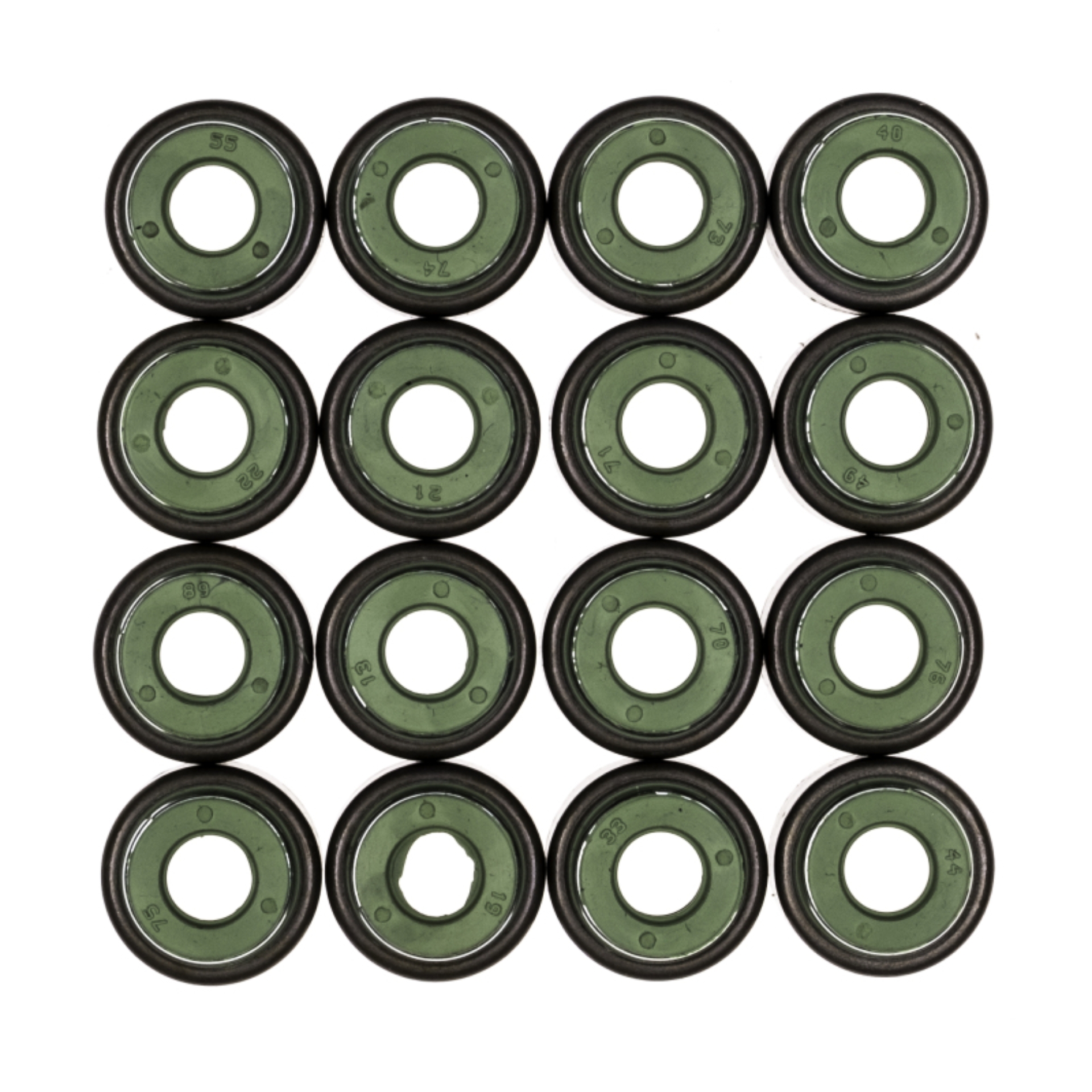 Picture of Cometic .265in x .500in x .555in x .638in Metal Jacket Valve Stem Seal - Green - 16 Pack