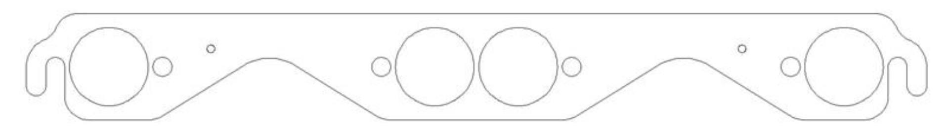 Picture of Cometic Chevrolet Gen-1 Small Block V8 .030in MLS Exhaust Manifold Gasket Set - 1.625in Round Ports