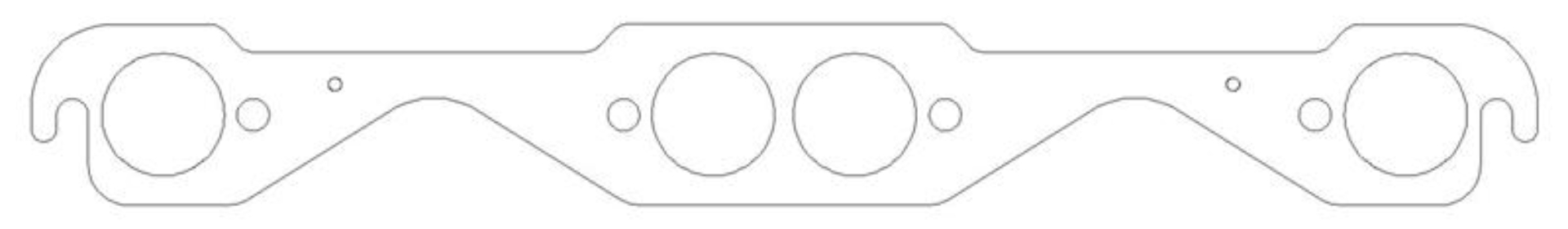 Picture of Cometic Chevrolet Gen-1 Small Block V8 .030in MLS Exhaust Manifold Gasket Set - 1.500in Round Port