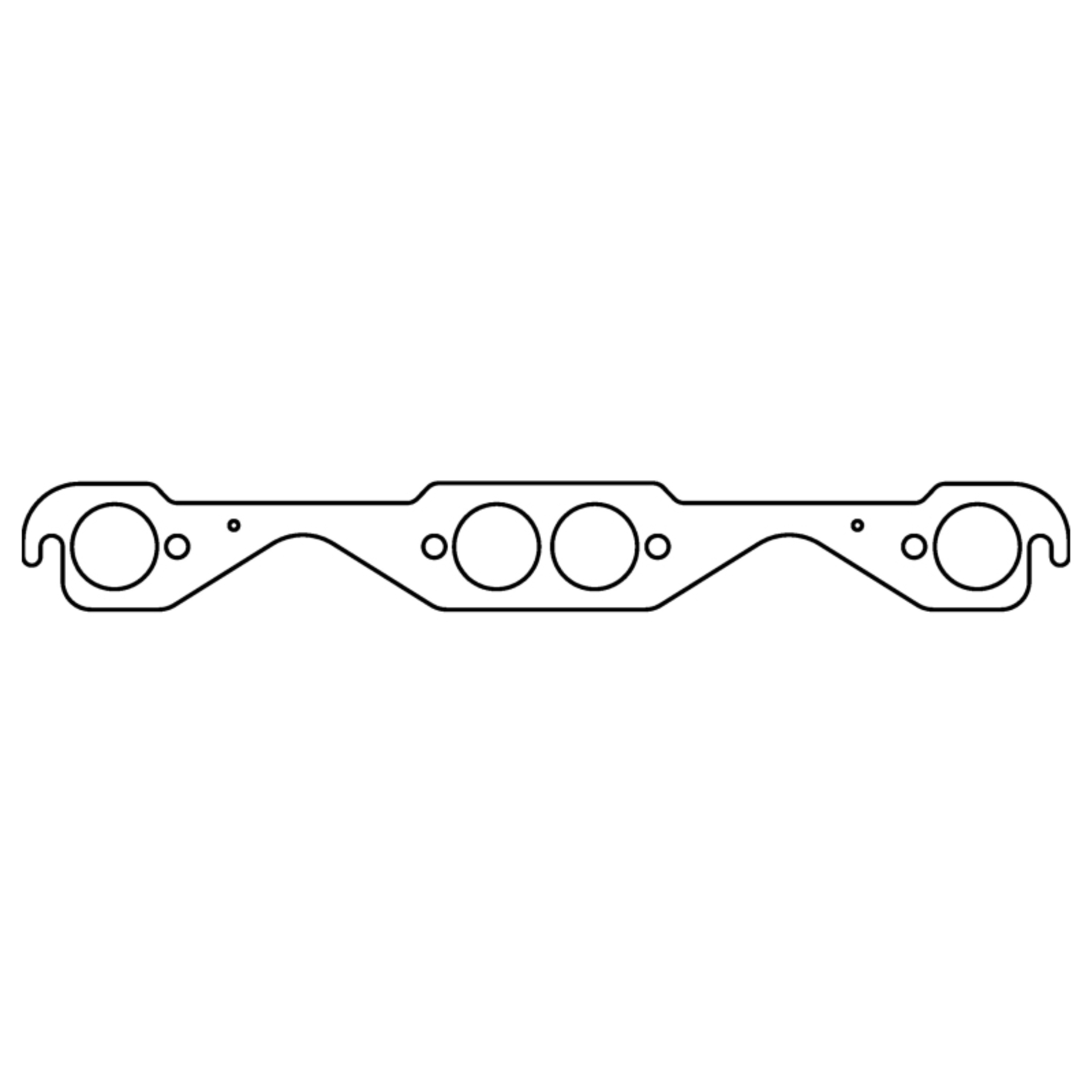 Picture of Cometic Chevrolet Gen-1 Small Block V8 .060in MLS Exhaust Manifold Gasket Set - 1.500in Round Port