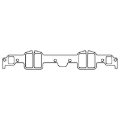 Picture of Cometic Chevrolet 348/409 W-Series Big Block V8 .059 Fiber Intake Manifold Gasket Set No Crossover