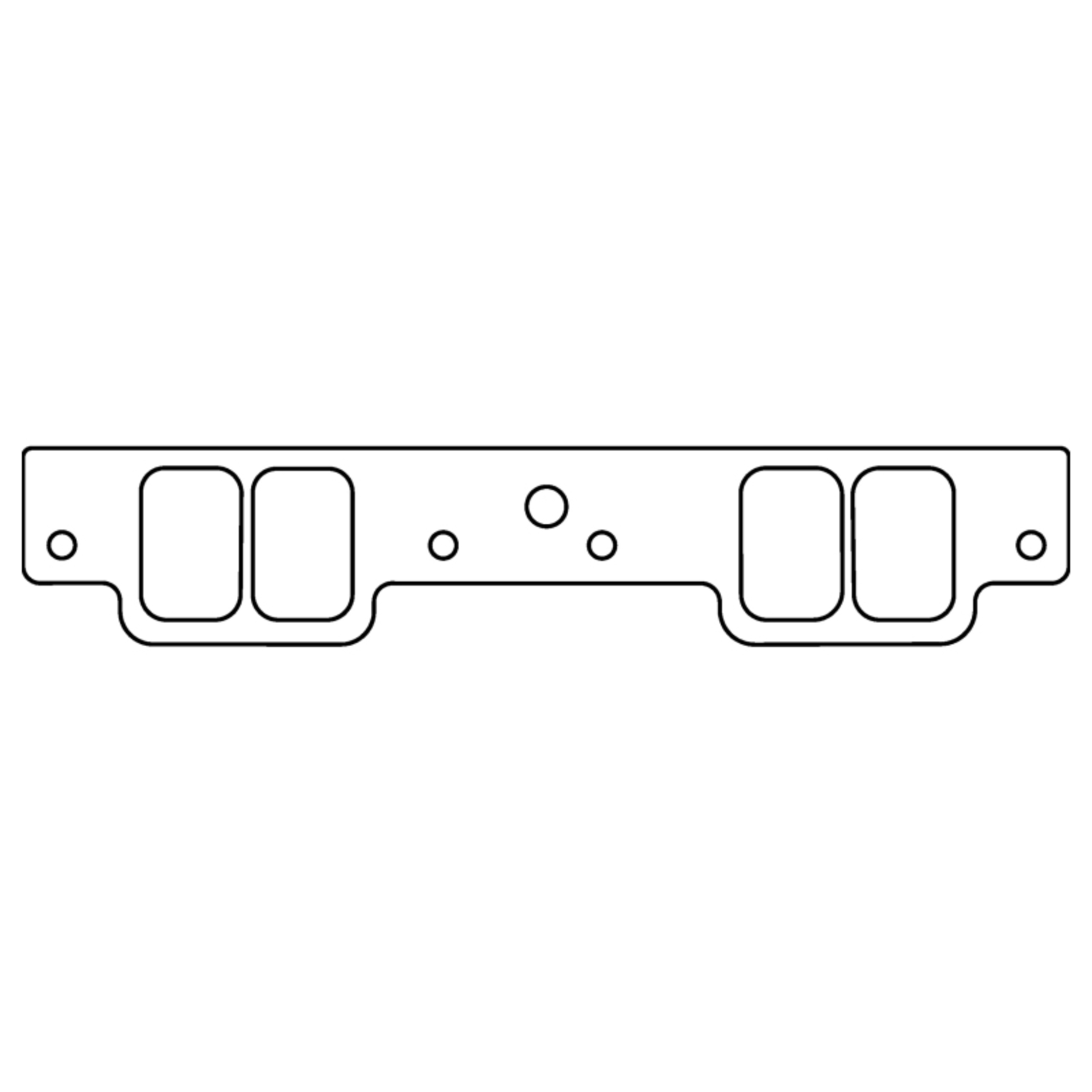 Picture of Cometic Chevy Gen-1 Small Block V8 .039in Fiber Intake Manifold Gasket Set - Brodix GB 2000 Heads