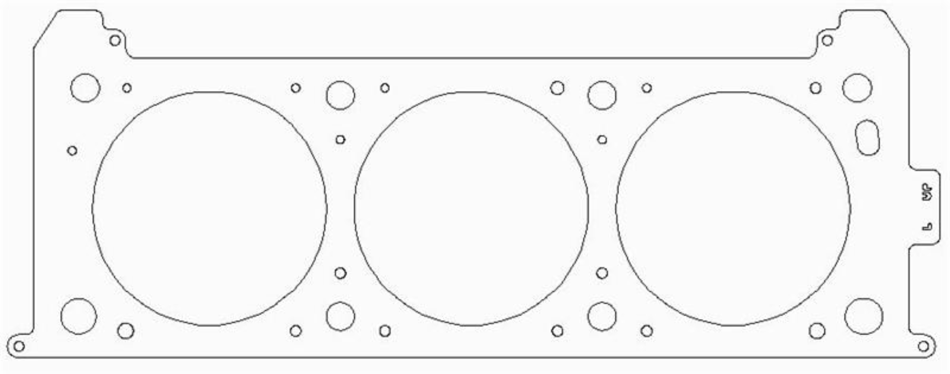 Picture of Cometic GM LGD/LZ4/LZ8/LZ9/LZE/LZG High Value .051in MLS Cylinder Head Gasket - 101mm Bore - LHS