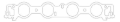 Picture of Cometic Ford 385 Series V8 .060in Fiber Intake Manifold Gasket Set - 2.240in x 2.613in Oval Port