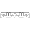 Picture of Cometic Chevrolet Gen-1 Small Block V8 .060in KF Intake Manifold Gasket Set - Brodix WP262 Head