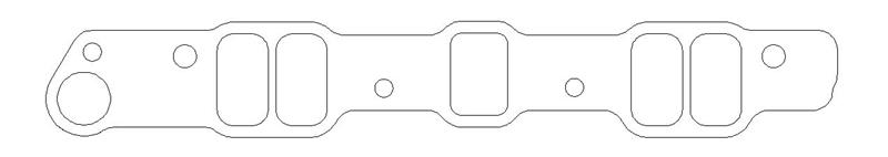 Picture of Cometic Pontiac V8 .060in Fiber Intake Manifold Gasket Set - 1.141in x 2.063in Rectangle Port