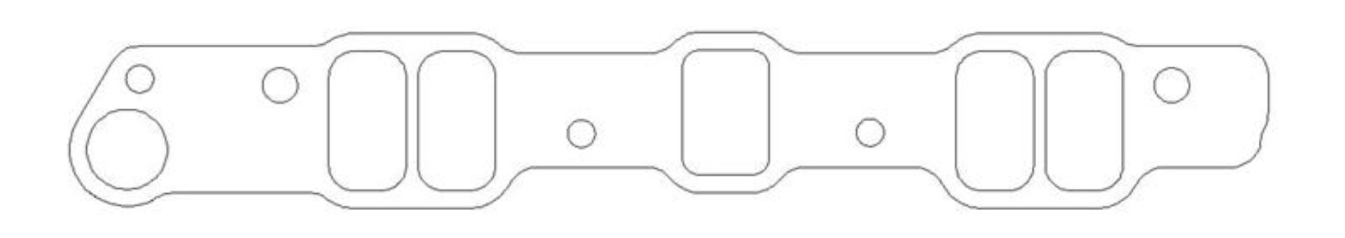 Picture of Cometic Pontiac V8 .060in Fiber Intake Manifold Gasket Set - 1.141in x 2.063in Rectangle Port