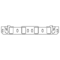 Picture of Cometic Ford 302/351W V8 Intake Manifold Gasket .060in Fiber 1.400in X 2.250in Port 20 Pack