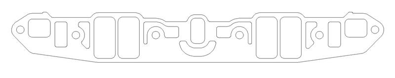 Picture of Cometic Chrysler LA V8 .060in Fiber Intake Mani Gasket Set-1.170in x 2.300in Rectangle Port