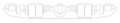 Picture of Cometic Chrysler LA V8 .060in Fiber Intake Mani Gasket Set-1.170in x 2.300in Rectangle Port