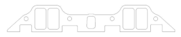 Picture of Cometic Chrysler B/RB .060in Fiber Intake Mani Gasket Set-1.229in x 2.310in Rectangle Port