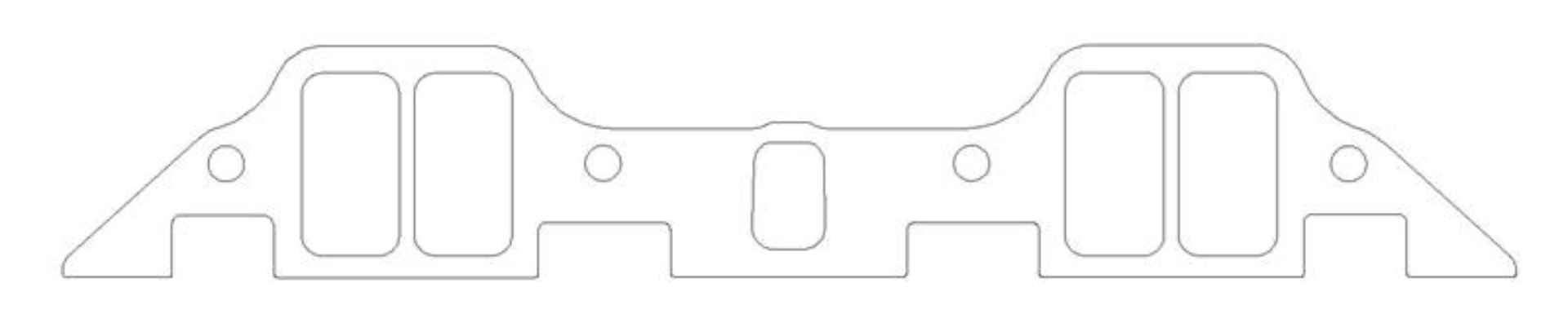 Picture of Cometic Chrysler B/RB .125in Fiber Intake Mani Gasket Set-1.229in x 2.310in Rectangle Port