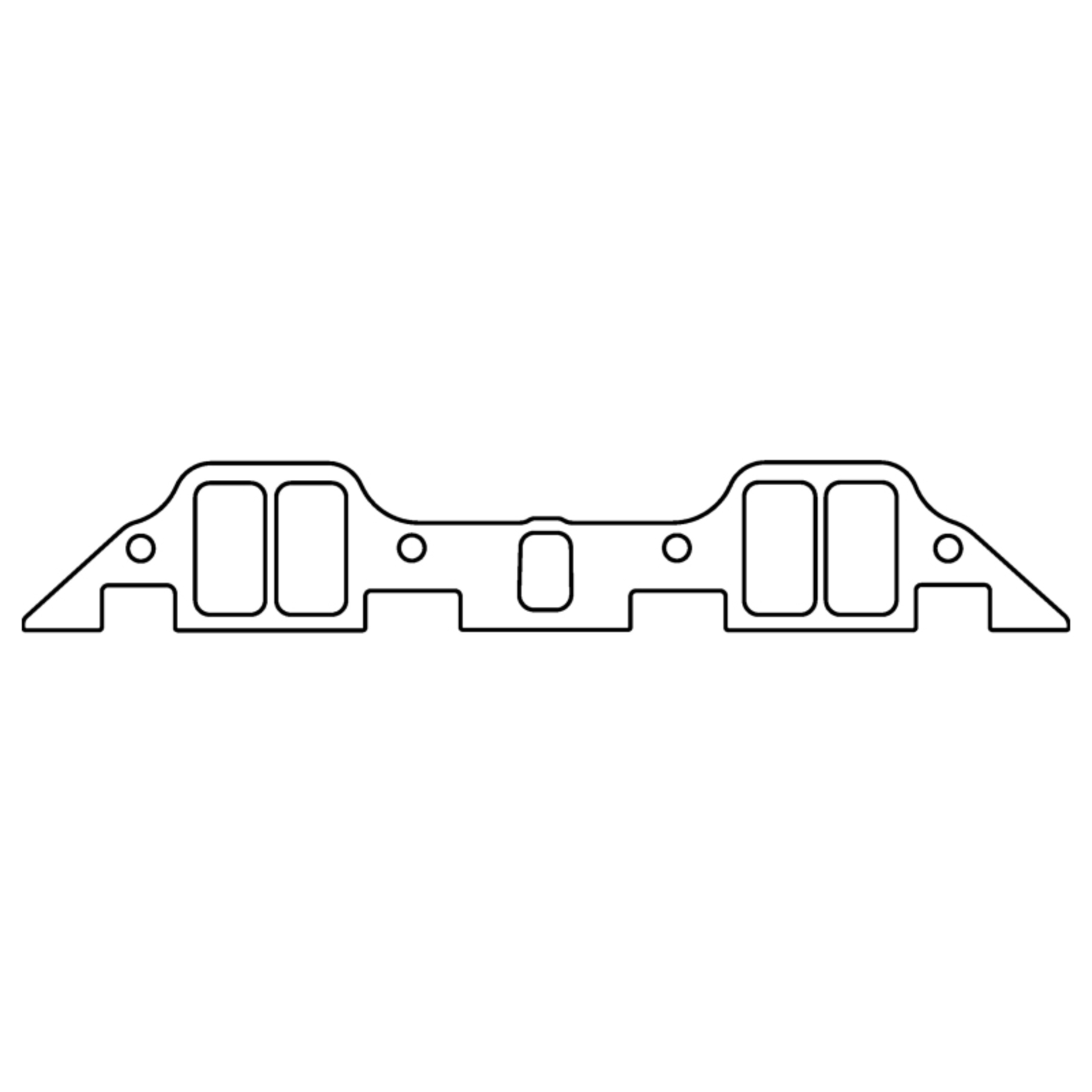 Picture of Cometic Chrysler B/RB .094in Fiber Intake Mani Gasket Set-1.229in x 2.310in Rectangle Port